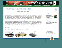 Tablet Screenshot of karmann-ghia-archiv.de